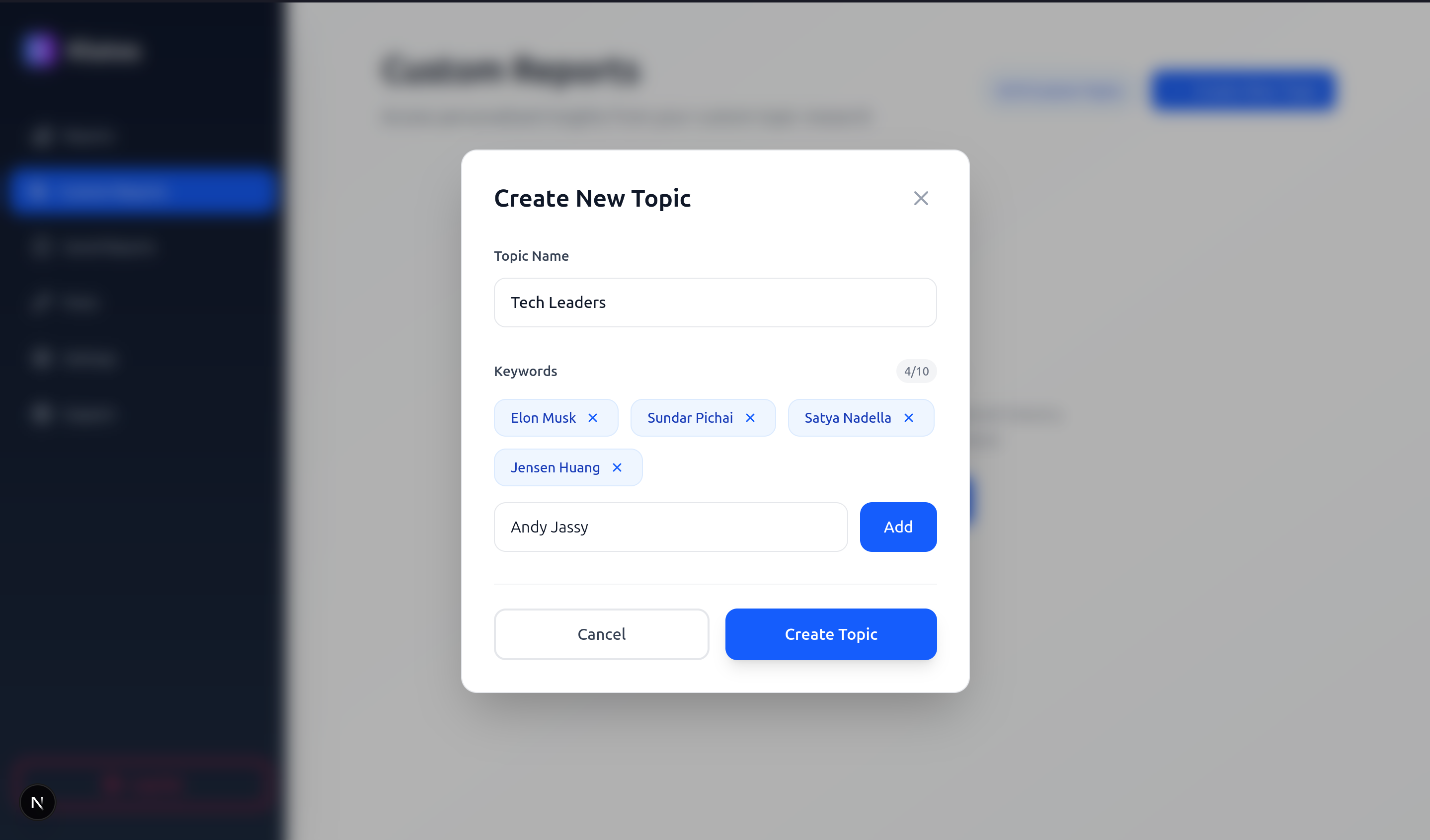 Mentma Custom Reports Dashboard